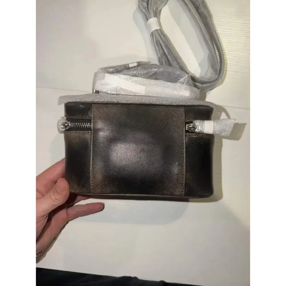 NWT B7-013 Coach Rainer Crossbody Bag 18 With Pocket In Loved Leather CEO25